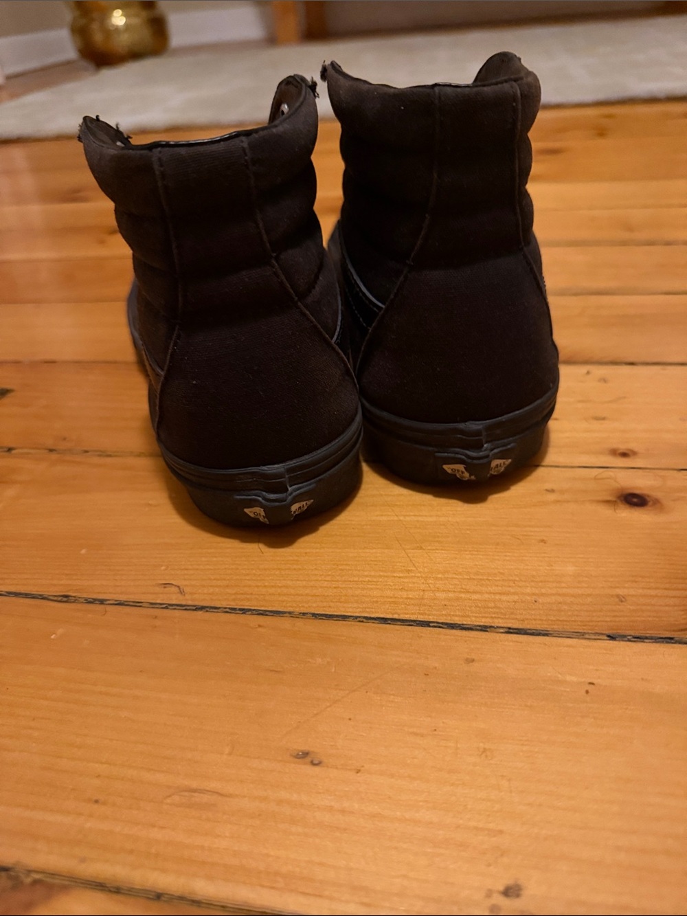 Vans Sk8 Unisex Womens 10/ Mens 8.5 Black High-Top Sneakers - Picture 4 of 4